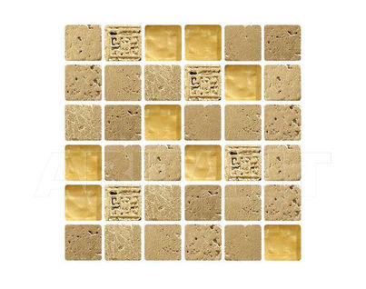Золотая мозаика с рисунком текстуры, плитка мозаика: фото, заказ на ABITANT