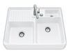 Раковина встраиваемая DOUBLE-BOWL SINK Villeroy & Boch Kitchen 6323 92 TR Современный / Скандинавский / Модерн