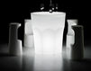 Столик кофейный CUBALIBRE Plust LIGHTS 8296 A4182+RED Минимализм / Хай-тек