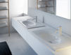 Раковина накладная Plane WS The Bath Collection Cristal Glass 3004 WS Современный / Скандинавский / Модерн