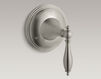 Встраиваемый смеситель Finial Traditional Kohler 2015 K-T10304-4M-SN Современный / Скандинавский / Модерн