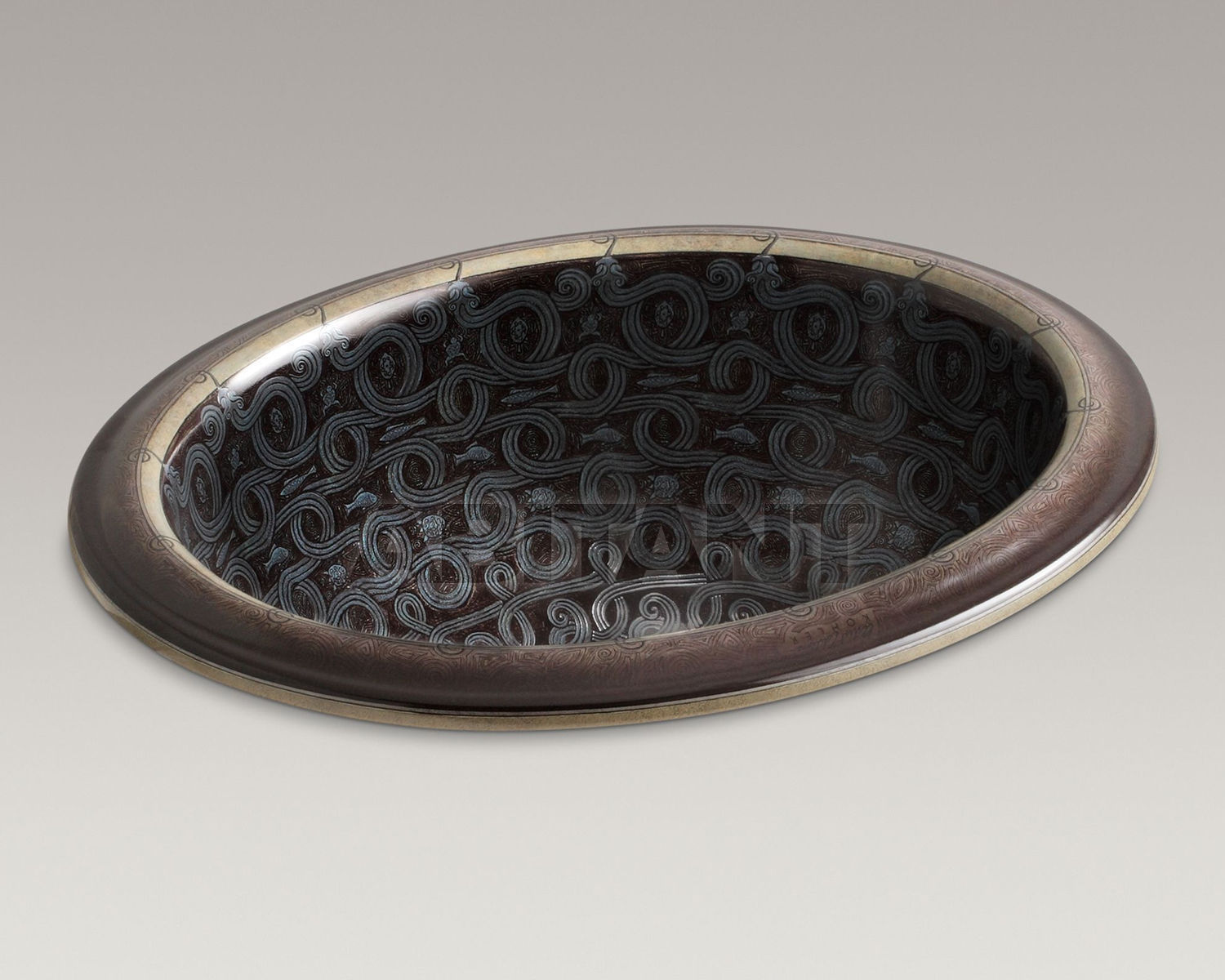 Купить Раковина накладная Serpentine Bronze Kohler 2015 K-14234-SP-G9