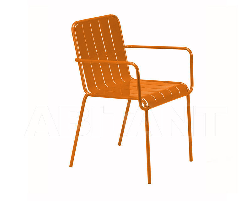 Купить Стул с подлокотниками STRIPES Metalmobil News collection 2015 548 ORANGE