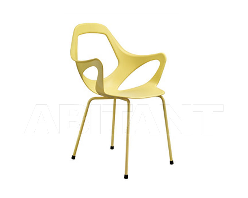 Купить Стул с подлокотниками DAFNE Metalmobil Light_Collection_2015 154 VR+YELLOW