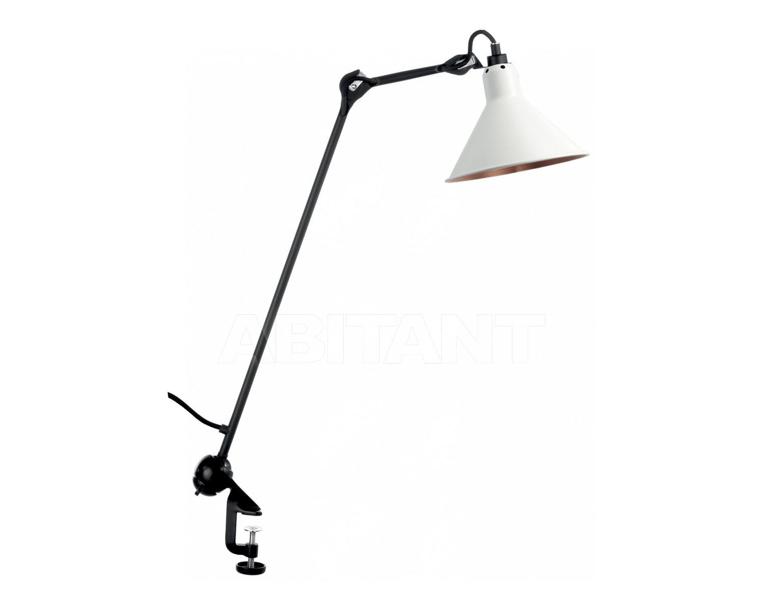 Купить Лампа настольная La Lampe Gras by DCW éditions GRAS LAMPS 201 BL-WH-COP