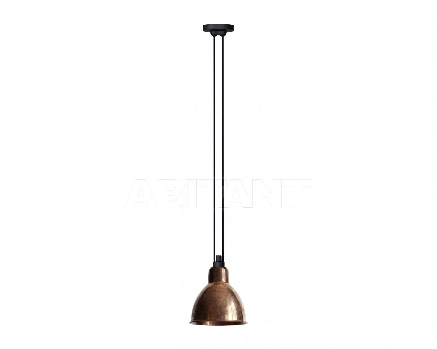 Купить Светильник La Lampe Gras by DCW éditions GRAS LAMPS 322 COP-RAW-WH ROUND L