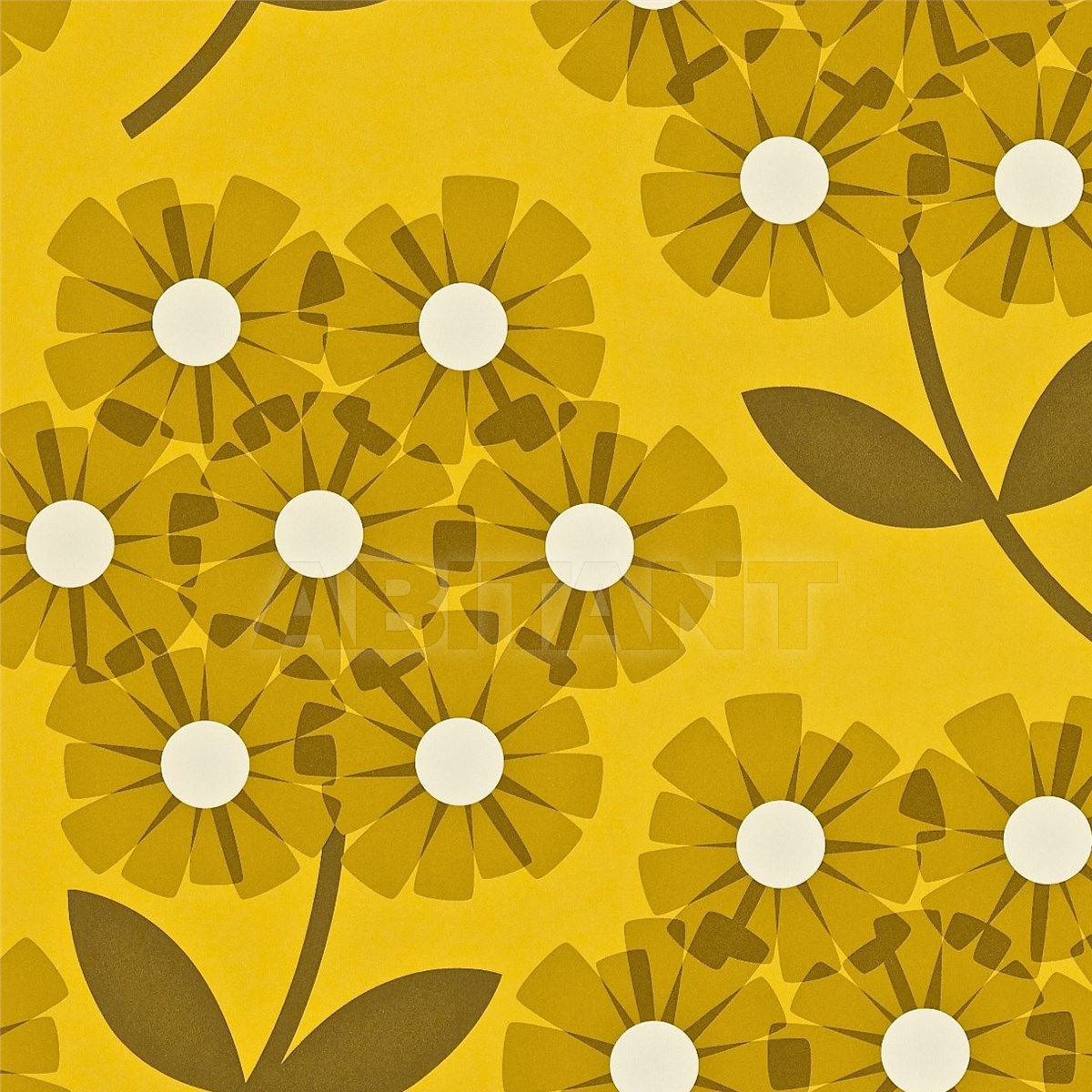 Купить Флизелиновые обои Giant Rhodedendron  Style Library Orla Kiely Wallpapers HORL110411