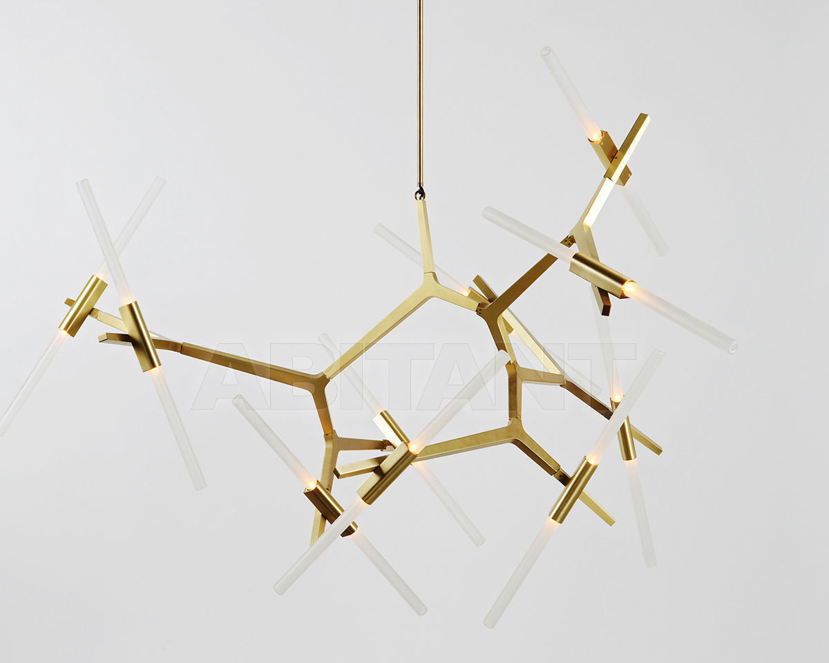 Купить Люстра Lindsey Adelman Studio 2015 20 BULB CHANDELIER Brushed Brass