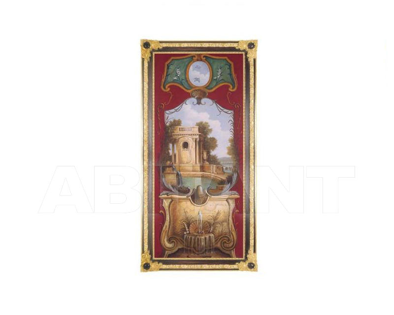 Купить Картина Pompeiian red grotesque, architectural details I Barj - Buzzoni s.r.l. Classic H2933