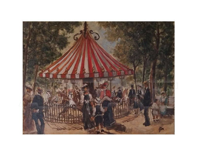 Купить Картина Summer carrousel Barj - Buzzoni s.r.l. IMPRESSIONIST VIEWS 72
