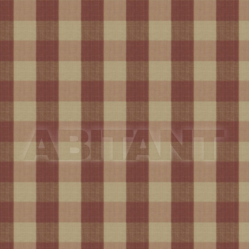 Купить Интерьерная ткань Vervain Charles Faudree Cranberry BIRON CHECK