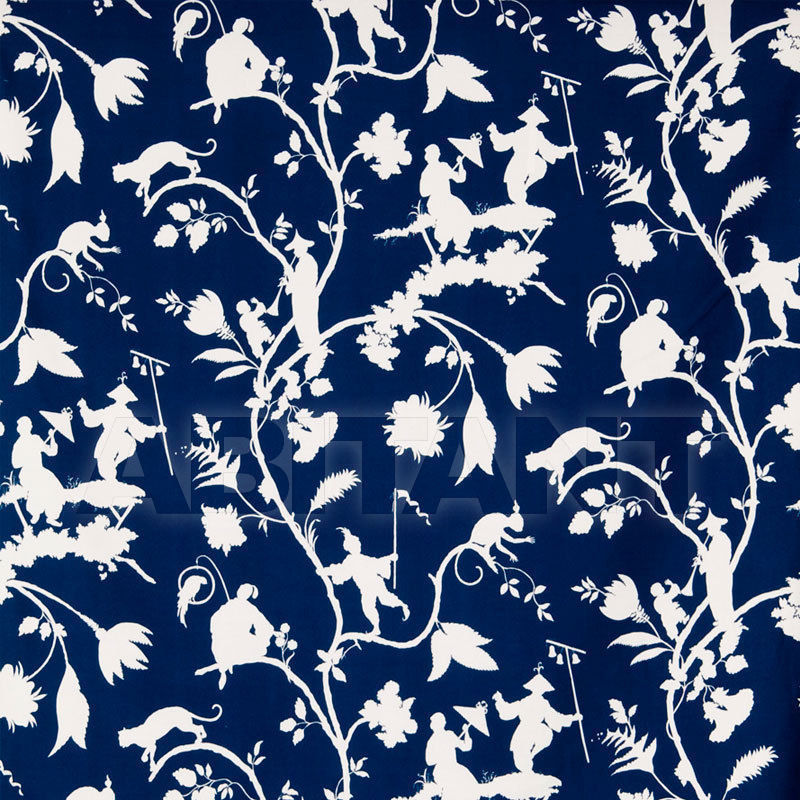 Купить Интерьерная ткань Stroheim BLUE AND WHITE PRINTS 1090A CATHAY PASTORA S0510 Blue & White