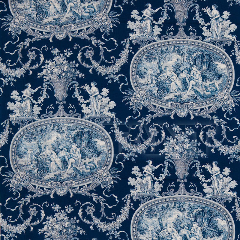 Купить Интерьерная ткань Stroheim BLUE AND WHITE PRINTS 1092A SOUTH HAMPTON S0530 Cobalt