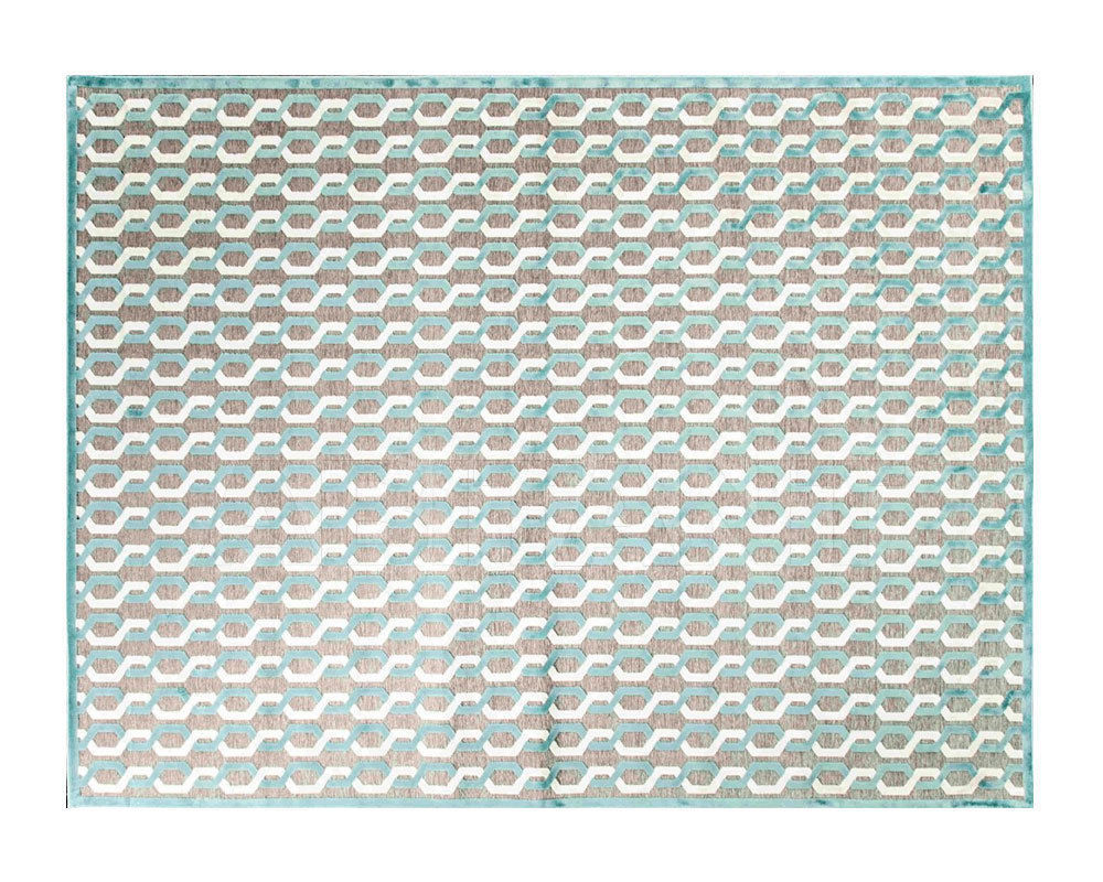 Купить Ковер современный Sahrai Milano Milano Collection Brixia Grey/Aqua