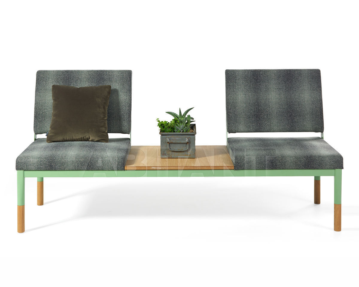 Купить Кресла для залов ожидания Reform Johanson Design 2016 2-seater, low back height, oak table