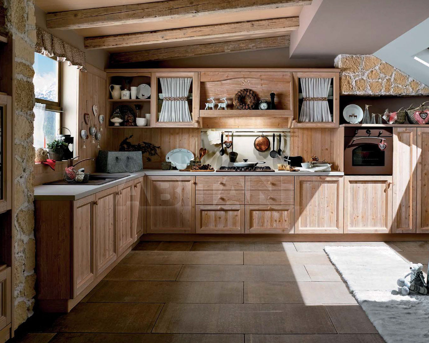 Кухонная мебель в деревенском стиле