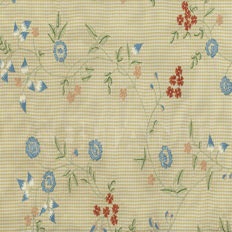 Купить Интерьерная ткань ELLISTON FLORAL EMBROIDERY F. Schumacher & Co. FABRICS 3446001