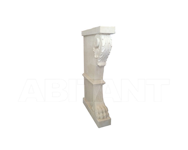 Купить Подставка декоративная Atelier Promethee Pierre / hand carved stone Pied de console à motif de patte de griffon et acanthe