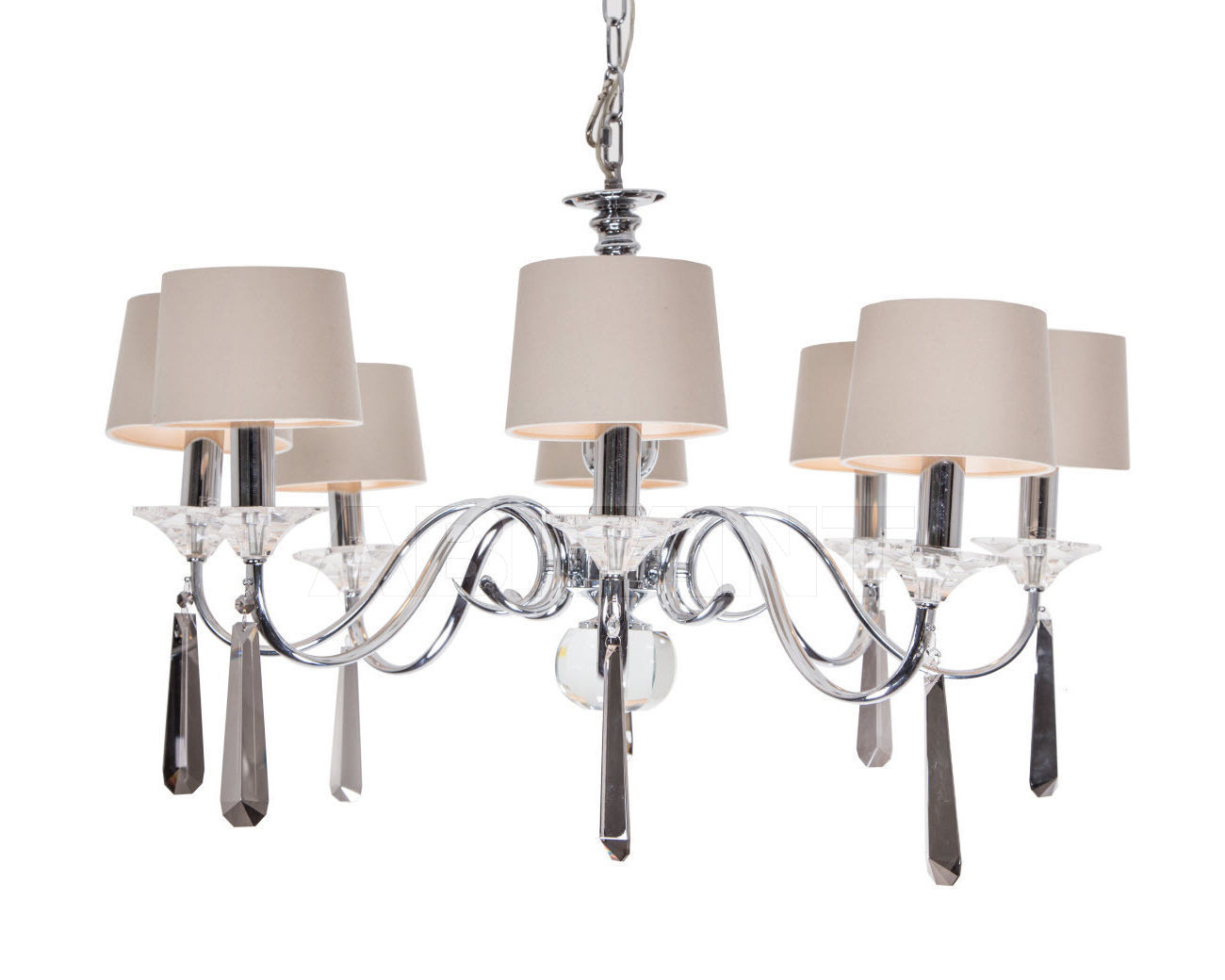 Купить Люстра Nickel and Black Crystal Pusha Chelsea Interiors 5377