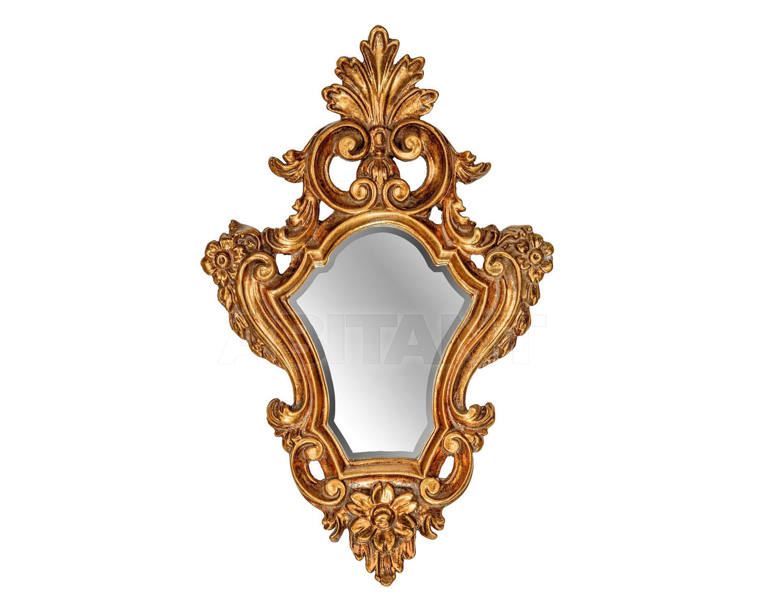 Купить Зеркало настенное Viola Gold Pusha Art Mirror FA401GL