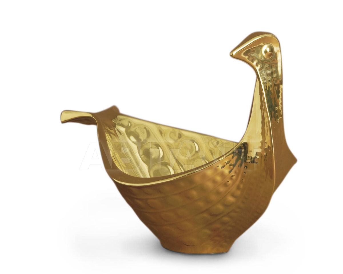 Купить Ваза для фруктов MENAGERIE MEDIUM GOLD GLAZED BIRD Jonathan Adler BOWLS 3979