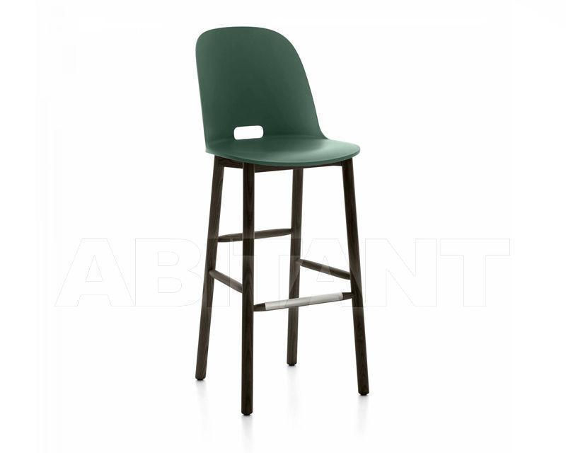 Купить Барный стул Emeco Alfi by Jasper Morrison ALFI30DAHGREEN