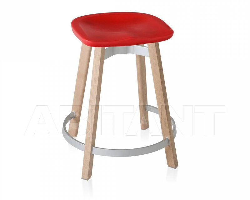 Купить Барный стул Emeco Su by Nendo SU 24 WOOD PS RED