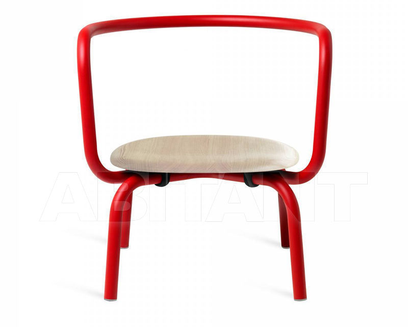 Купить Стул с подлокотниками Emeco Parrish by Konstantin Grcic PARLGPC RED WS ASH
