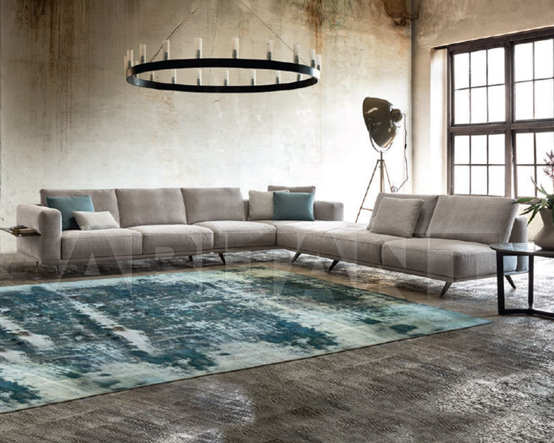 Купить Диван DOWNTOWN Gurian 2017 Laterale angolo / sx + Laterale / sx + Elemento/2 con pouf / sx
