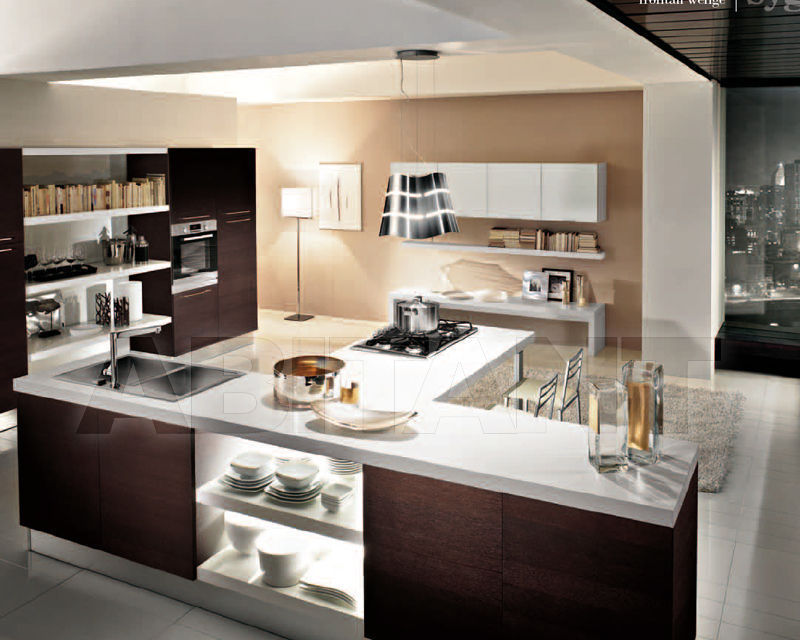 Купить Кухонный гарнитур Home Cucine 2018 frontali wengè 01