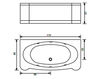 Ванна Gruppo Treesse Rectangular Tubs V6777 Современный / Скандинавский / Модерн