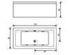 Ванна гидромассажная Gruppo Treesse Rectangular Tubs V838B Современный / Скандинавский / Модерн