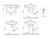 Раковина с пьедесталом Vitra NUOVA 5023B003-0001 Современный / Скандинавский / Модерн