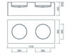 Раковина подвесная Block Planit Perfection block 4 Современный / Скандинавский / Модерн