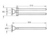 Держатель для полотенец Vitra MATRIX A44579 Современный / Скандинавский / Модерн