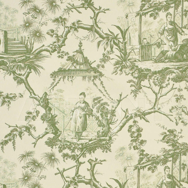 Купить Бумажные обои PLAISIRS D INDOCHINE Brunschwig & Fils 2018 BR-69289.435.0