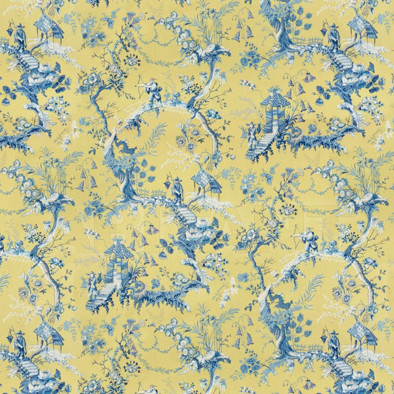 Купить Обивочная ткань CHINESE LANDSCAPE COTTON PRINT Brunschwig & Fils 2018 BR-79397.313.0