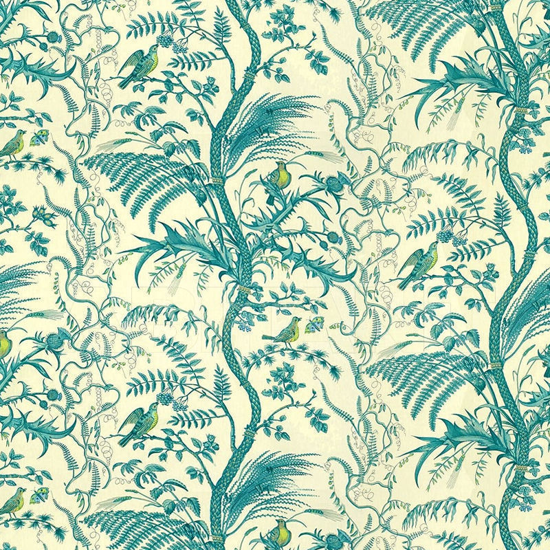 Купить Обивочная ткань BIRD AND THISTLE COTTON PRINT Brunschwig & Fils 2018 BR-79431.513.0