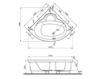 Ванна Vitra Optima Corner 140X140 Bathtub 52570001000 Современный / Скандинавский / Модерн
