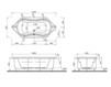 Ванна Vitra Comfort Hexagonal 200X90 52320001095 Современный / Скандинавский / Модерн