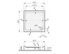 Душевой поддон Vitra Monobloc Square Non Slip 90X90 Современный / Скандинавский / Модерн