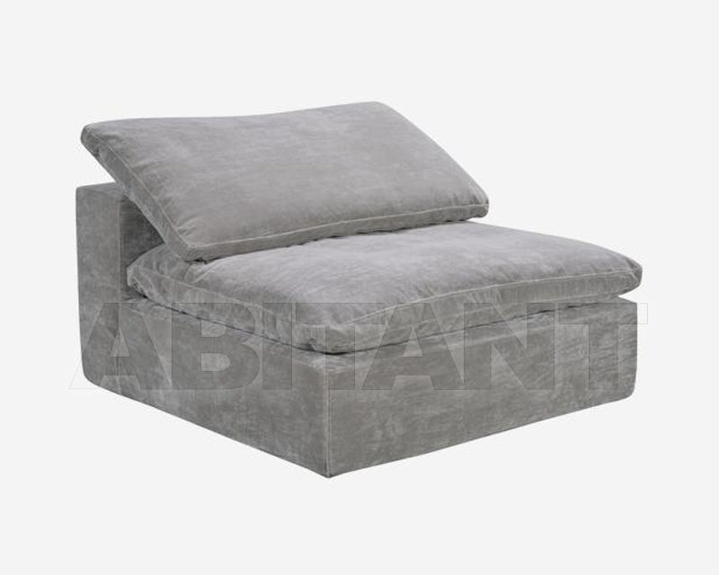 Купить Кресло Andrew Martin Signature TRUMAN LRG ARMLESS SECTION, grey velvet