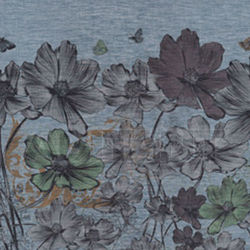 Флизелиновые обои Tonin Casa 2018 JEANS FLOWERS