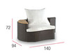 Кресло OCEAN Contral Outdoor 553/DX BCO = bianco Современный / Скандинавский / Модерн
