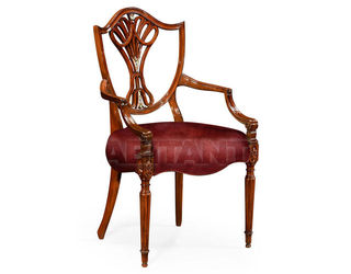 Стул с подлокотниками Jonathan Charles Fine Furniture Regency 499511-AC-MAM-MOP-L005