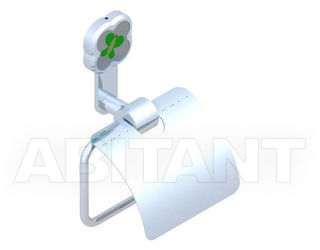Держатель для туалетной бумаги THG Bathroom A7E.538AC Capucine vert décor Platine
