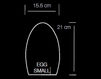 Лампа настольная Imagilights 2013 EGG SMALL yellow Современный / Скандинавский / Модерн