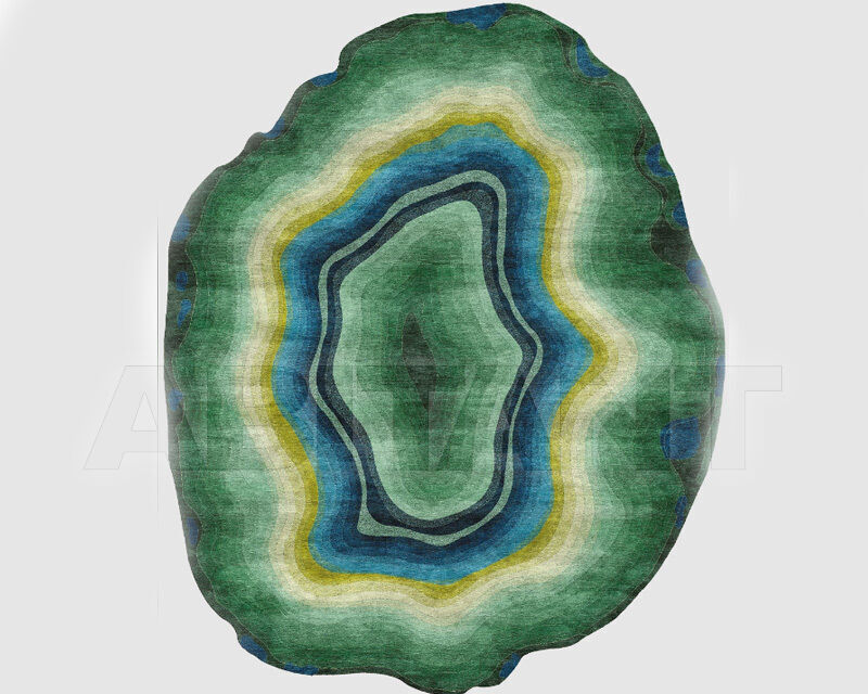 Купить Ковер современный Tisca Italia s.r.l. HANDTUFT H H-GREEN AGATE