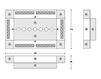 Столик журнальный Vismara Design Mosaik CIAIKA 170 MOSAIK ARGENTO-BIANCO Современный / Скандинавский / Модерн