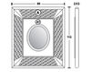 Зеркало настенное Vismara Design Mosaik OVAL MIRROR Современный / Скандинавский / Модерн